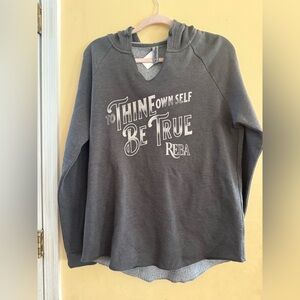 Reba Gray “To Thine Own Self Be True” Hoodie, EUC